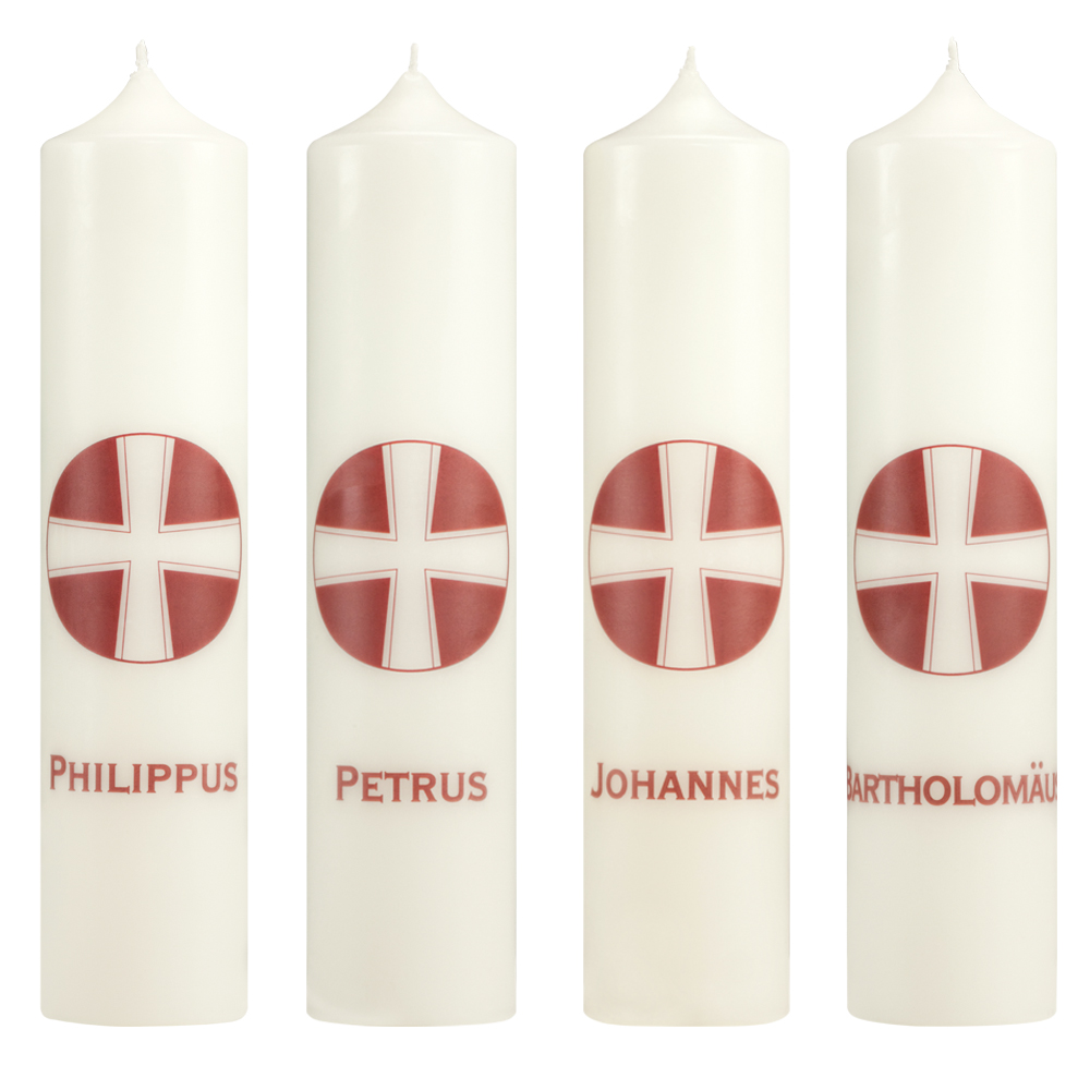 Apostelkerzen-Set mit Kunstdruck Apostelkerzen-Set mit Kunstdruck