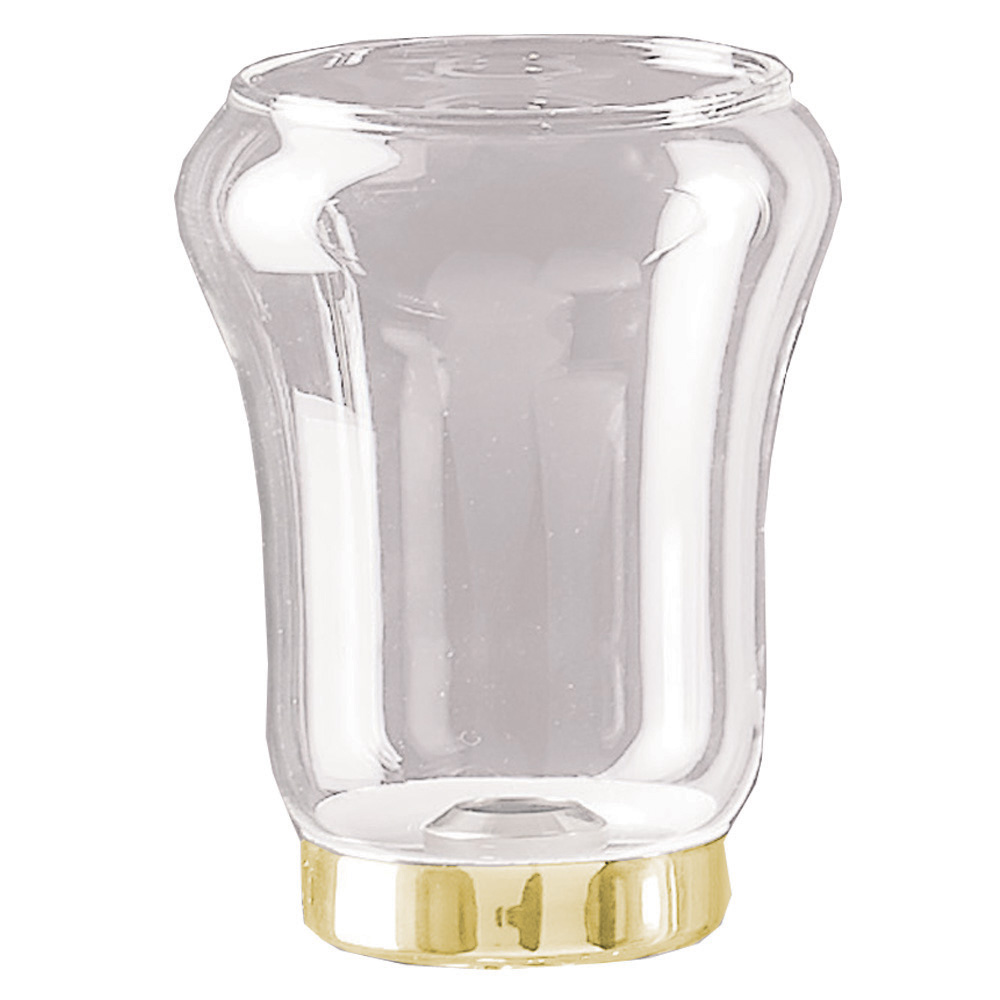 Flambeauxglas Tulpenform Messing Flambeauxglas Tulpenform Messing