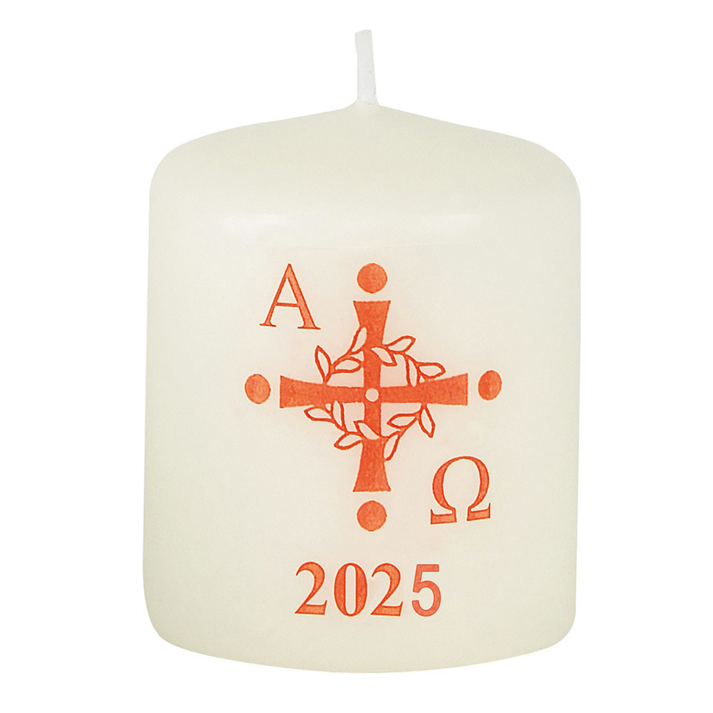 Osternachtkerze Motiv 13 mit Zahl Osternachtkerze Motiv 13 mit Zahl