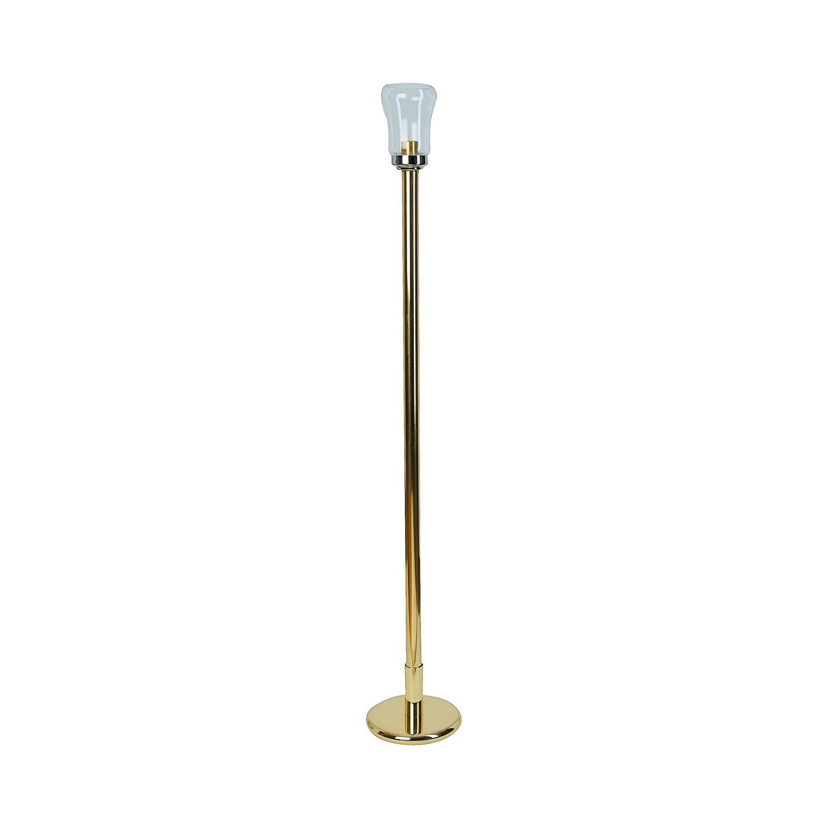 Flambeauxstab 100cm, Messing poliert