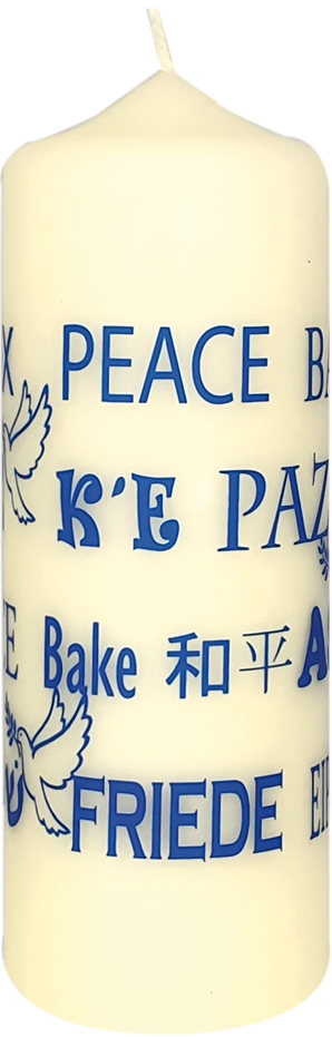 Friedenskerze mehrsprachig 170/60 Friedenskerze mehrsprachig 170/60